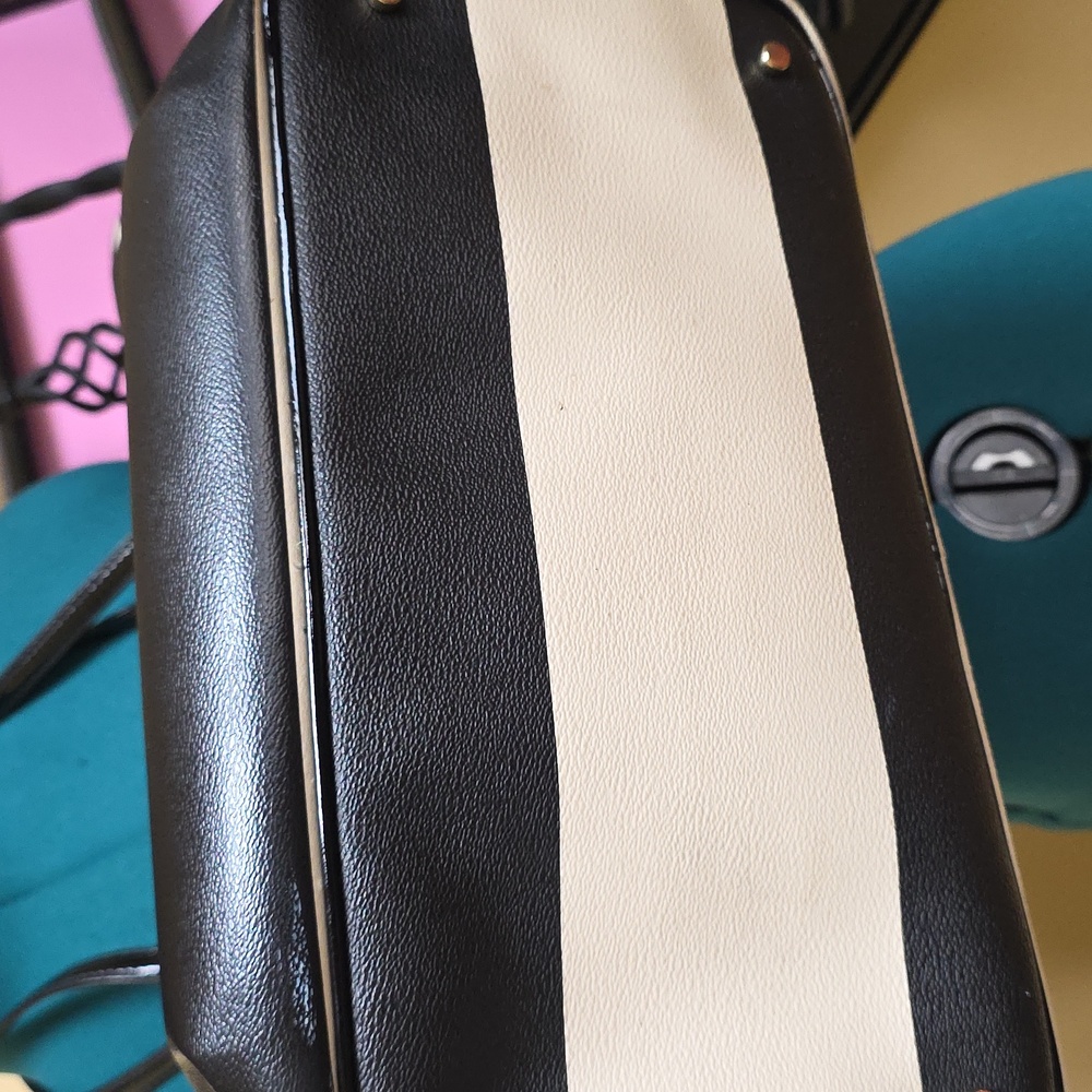 Kate Spade Black and White Striped Tote Bag - Picture 5 of 16